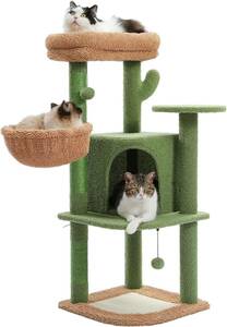  unused PETEPELA(.te.la) cat tower cactus cat tower .. put low . nail .. paul (pole) hammock cat. toy height 107cm