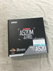 Текущий MSI Mother Board A520M-A Pro [Ryzen 5000 Series (AM4)] Micro Atx [AMD A520] MB5136