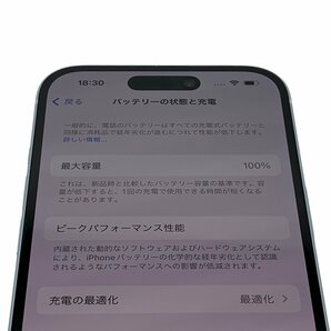 【送料無料】Apple アップル iPhone15 MTMR3J/A 256GB ブルー 本体+ケース バッテリー100% 美品の画像9