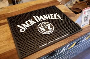 新品 JACK DANIEL'S ジャックダニエル BAR MAT ワイド　バーマット 店舗 ラバーマット お酒 カウンター インテリア アメリカ ウイスキー