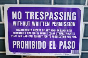  new goods NO TRESPASSING no entry . go in prohibition metal autograph signboard America made HYKO garage american house USDM Mexico 