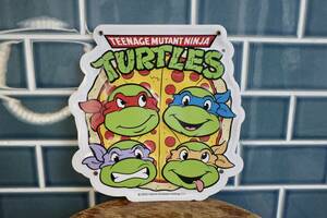 新品　Turtles タートルズ　メタルサイン　PIZZA 看板　エンボス　世田谷ベース　アメキャラ　アメコミ　インテリア