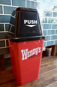  новый товар 20L Wendy'swenti-z Logo мусорка мусорная корзина America Dyna - Cafe магазин интерьер Ad Cara 