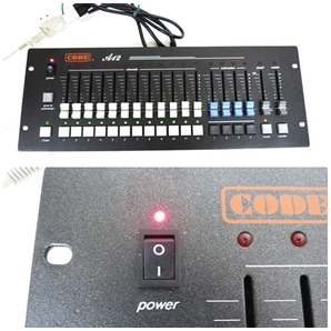 【美品】CODE Lighting Controller A12 コード A-12 ライティングコンソール 12フェーダー DMXコントローラー 調光卓 動作品 2-240304Dis12の画像6