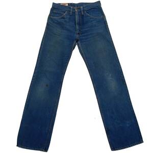  color .. beautiful color '80s Big John 31x32 indigo blue Denim W77 L78 Old Vintage OLD BIGJOHN strut CANTON can ton 