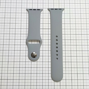 Apple Watch シリコン製スポーツバンド ベルト 38/40mm M/L ライトグレー（再入荷）　※もう1種オマケ付