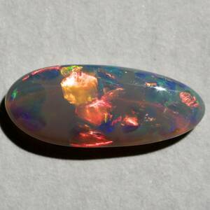  натуральный black opal / разрозненный / вес 1.08ct/ размер длина 11.9.x ширина 4.9.x высота 2.7./ Австралия производство / натуральный опал / натуральный камень 