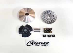 アクシス90 ジョグ90 ジョグ80 チャンプ80用 CROSSOVER FACTORY製 親方プーリーキット バージョン3 3VR/3WF/グランドアクシス/5FA/4VP　4