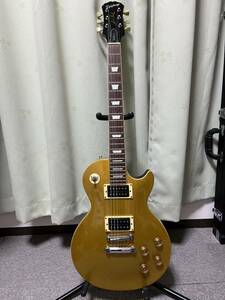  Epiphone . Lespaul золотой верх 