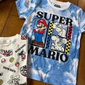 男の子　半袖Tシャツ スーパーマリオ 2枚セット 130cm