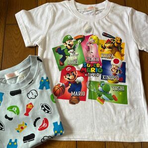 男の子　半袖Tシャツ スーパーマリオ 2枚セット 120cm