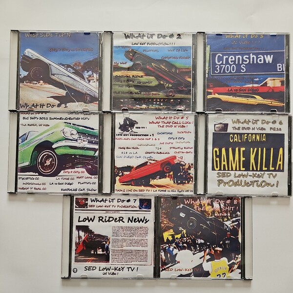 LOWRIDER DVD WatitDo #1~#8セット LOWKEYPRODUCTION DVD LOWRIDER ローライダー ストリートフィルム クルージング ホッピング