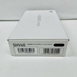 【新品未使用品】★SIMフリー★au★AQUOS Sense SHV40★ベルベットブラック★ 6703の画像3