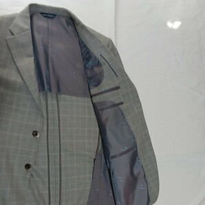 【送料無料】（古着良品）MARIO VALENTINO テーラードジャケット （グレー色） Ｍサイズ の画像4