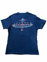 ●●vintage 80's us製 Hanes JOURNEY ジャーニー ロック バンドT サイズM 黒ブラック コットン100％●●_画像6