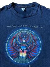 ●●vintage 80's us製 Hanes JOURNEY ジャーニー ロック バンドT サイズM 黒ブラック コットン100％●●_画像2