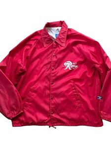 **vintage us made Champion Champion coach jacket XL red Rainier Mountain Fresh Beer**