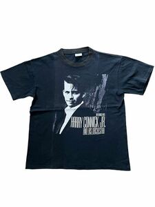 ●●vintage 90's us製 BROCKUM HARRY CONNICK JR ハリーコニックジュニア ロック バンドT L 黒ブラック●●