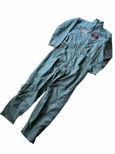 ●●vintage usミリタリー つなぎ オールインワン COVERALLS FLYER'S SUMMER FIRE RESISTANT 42LONG●●