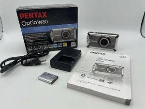PENTAX / ペンタックス Optio W80 / 動作確認済 / 箱・使用説明書・充電器【MDR182】