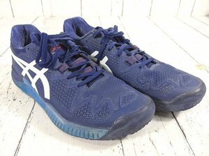 【3yt189】オムニ・クレーコート用テニスシューズ アシックス asics ゲル レゾリューション 8 OC 1041A078 サイズ：25.0cm◆c63