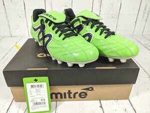 【1yt164】サッカー用スパイクシューズ mitre マイター ウラノス PU グリーン サイズ：27.0cm ◆ヴィンテージ◆美品◆S59