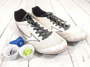 [8yt260] track-and-field for spike shoes MIZUNO Mizuno U1GA213002 X First white / silver size :24.5.*y89