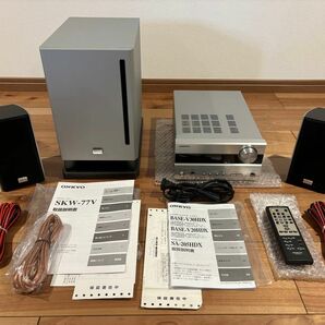 ONKYO オンキョーSA-205HDX+スピーカー×2+ウーファー 2.1chホームシアターシステム BASE-V20HDX相当