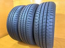 森商会No.126佐賀発2023 BS 185/60R15 84H ECOPIA NH−200C BRIDGESTONE 夏用 3本set 7mm夏タイヤ 溝 室 ブリヂストンバリ山 _画像2