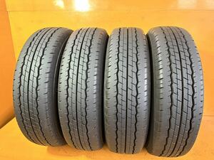 森商会No.127佐賀発DUNLOP 195/80R15 107/105L SP175N 2019 4本set 8mmダンロップ 倉庫保管 直接引取OK！中古タイヤ 溝 室 バリ山 溝あり 