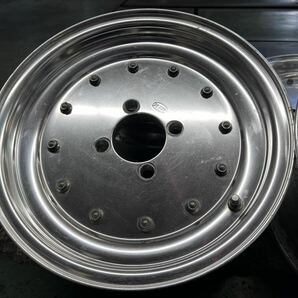 超希少 SSR MK-1 マーク1 5.5-13+19 4H PCD100 98改 13インチ ホイール 4本セット 加工済 キャリィ エブリィ ワゴンR アルト 軽カー 旧車の画像3