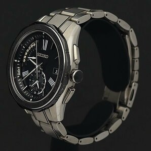 1円～◎美品◎SEIKO セイコー ブライツ 7Pダイヤ チタン メンズ 電波ソーラー SAGA185 8B54-0BG0◎の画像2