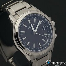 1円～◎美品◎CITIZEN シチズン アテッサ ダイレクトフライト チタン メンズ 電波ソーラー CB1070-56E H149◎_画像1