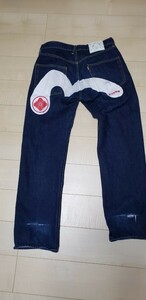 Evisu 2006 デニム ジーンズ ボタンフライ 家紋　34×34