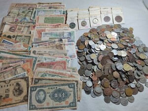 古銭 約5.0kg まとめ 日本 アジア ヨーロッパ ほか コイン 通貨 硬貨 紙幣 アンティーク 大量