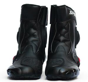 新入荷 PRO SPEED オートバイ レーシングブーツ バイク用ブーツ 靴 ブラック サイズ44 27-27.5cm