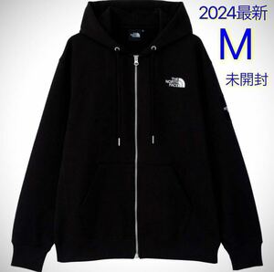 2024モデル THE NORTH FACE ノースフェイス スクエアロゴフルジップ メンズ ブラック M NT12335 NB32301 NP62236 