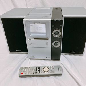 一部動作品 Panasonic 5CD/MD コンポ SA-PM770SD CD MD リモコン付き