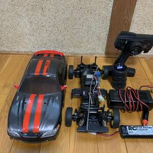 タミヤ製 電動ラジコンカー 10 フルセット、ハードタイヤもお付けします。乾電池であれば走行出来ます。古い車体なのでNC、ＮRでの画像4