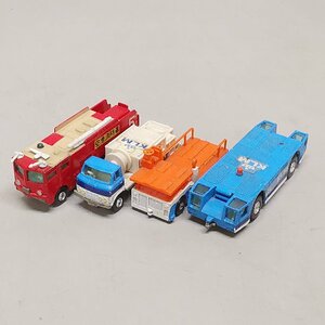 4点まとめ Bandai バンダイ No.11 コンテナーリフト No.10 B-747 トラクター No.14 タンクローリー No.12 消防車 エアポート 日本製 Z5460