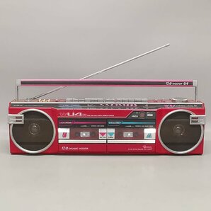 ヴィンテージ SANYO サンヨー ダブルラジカセ MR-WU4D 赤 ラジオカセットレコーダー 昭和レトロ アンティーク ジャンク Z5565の画像1