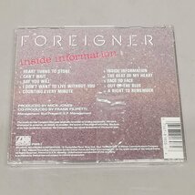 未開封 CD FOREIGNER フォリナー / inside information SUPER SAVER Series ATLANTIC Z5630_画像2