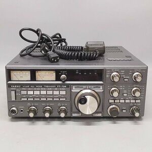 YAESU Yaesu V / UHF ALL MODE TRIBANDER FT-726 all mode transceiver MH-1B8 Mike attaching transceiver amateur radio present condition goods Z5650