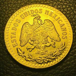 外国古銭 メキシコ 50ペソ金貨 独立100周年 女神立像 1821-1921年銘 大型金貨の画像2