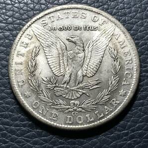 外国古銭 アメリカ 1881年 裸女 ONE DOLLAR イーグル 一円銀貨 大型銀貨 貿易銀 古銭 希少の画像2