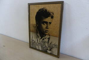 【ジェームスディーン　鏡　置物】JAMES DEAN　立掛け レトロ ビンテージ USA アメリカン雑貨 ヴィンテージ インテリア【B10-4②】0422