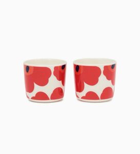 マリメッコ　Unikko コーヒー　カップ　ハンドルなし　ペア