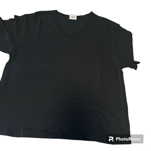 チャンピオン champion 半袖 Tシャツ Vネック ブラック