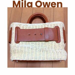 Mila Owen ミラオーウェン カゴバッグ ブラウン