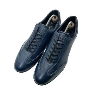 極上品 リーガル REGAL 70WR 24.5m ゴアテックス レザー スニーカー GORE-TEX ネイビー NAVY ビジネス 細身 防水 アウトドア 耐久性 透湿性